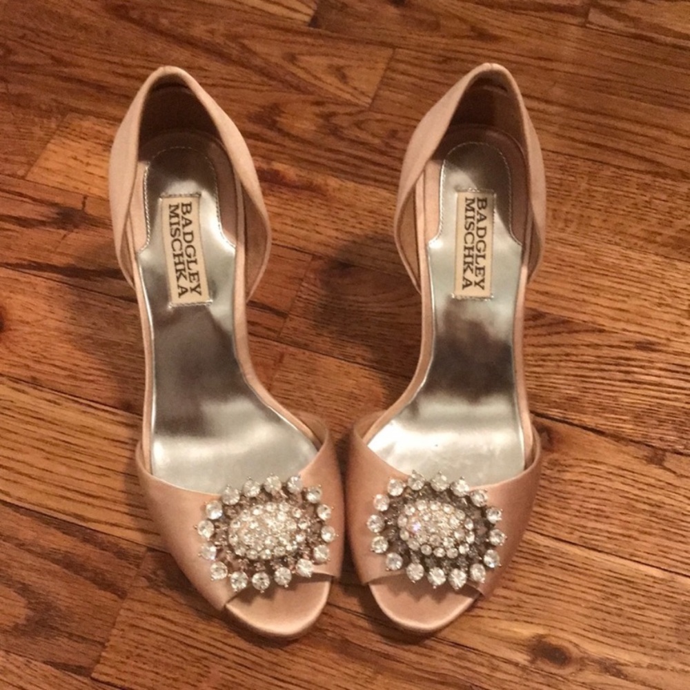 Badgley Mischka Blush Pink Heels